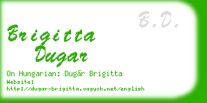 brigitta dugar business card
